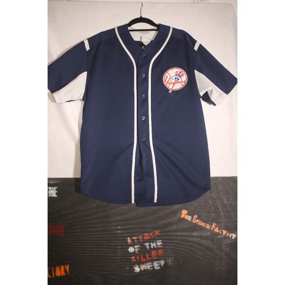 Vintage New York Yankees Derek Jeter #2 Majestic Baseball Jersey - Size 2XL - Picture 1 of 8